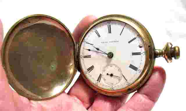 SETH THOMAS POCKET WATCH 1902 FOR PARTS REPAIR 2 INCHES