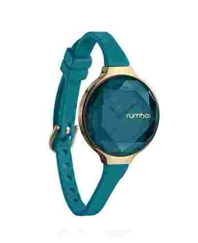 Fast Shipping! NIB Silicone Rumba Orchard Faceted Gem Watch Teal