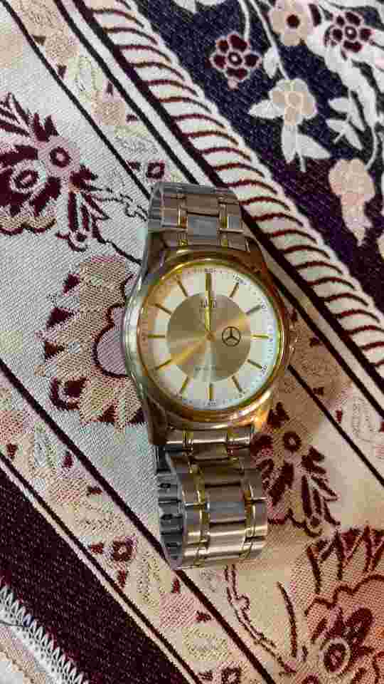 Luxurious Vintage Q&Q Quartz Mercedes Logo Watch, Japanese