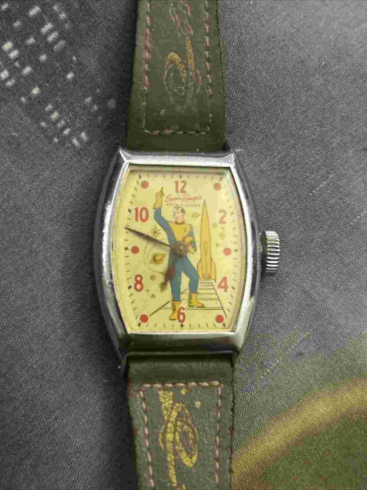 Original Space Ranger Ricky Jones Wind Up Watch For Parts/Repair