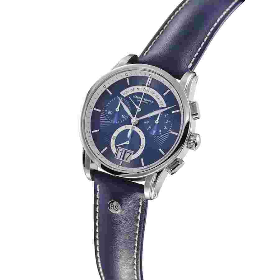 Men's Watch Glashütte Bruno Söhnle Grandioso Chronograph 10 BAR Quartz 17-13117-341