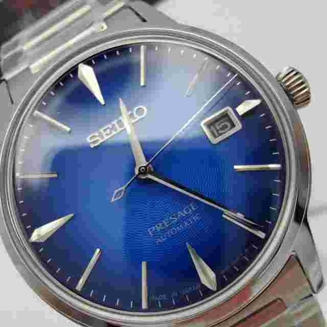 Seiko Presage Cocktail Time SRPJ13J1 The Aviation Blue Mens Watch BNIB