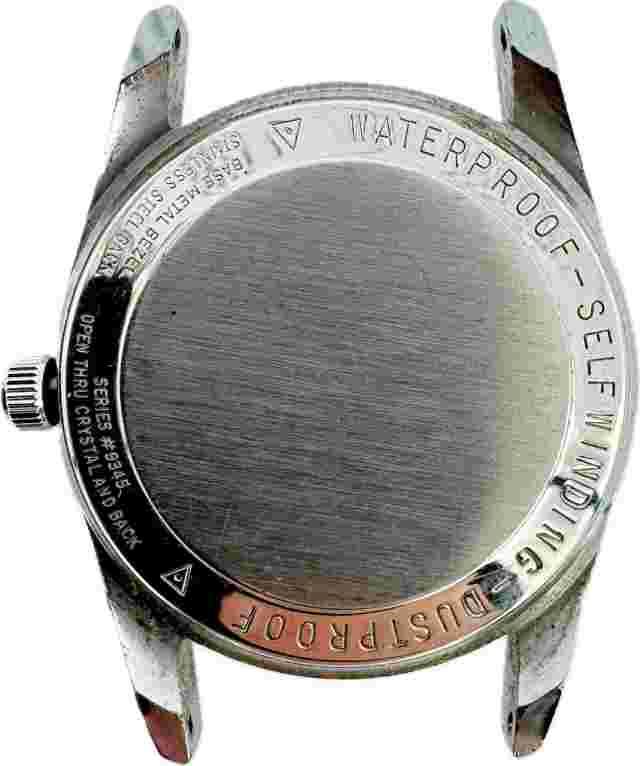 Vintage 34mm Belforte 18 Jewel Men's Automatic Wristwatch 12D18 Gray Dial