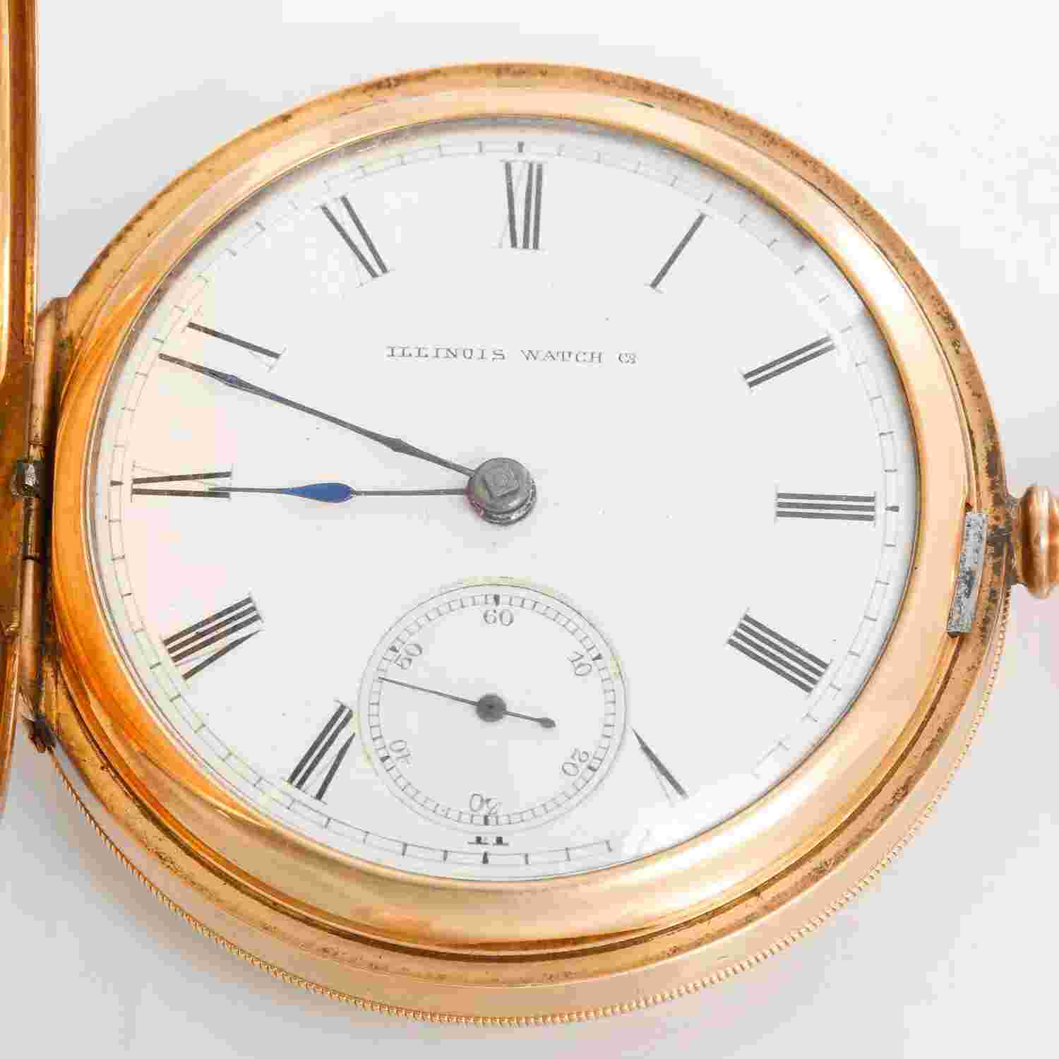 Illinois Watch Co. Currier Gold Filled Pocket Watch item# 95850