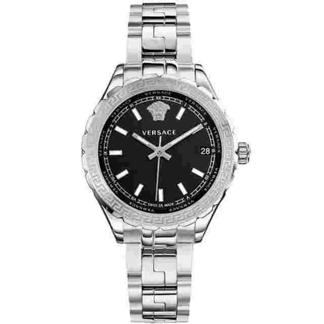 Versace HELLENYIUM 35mm Silver Stainless Steel Case with Silver Stainless Steel Band Women's Wristwatch
