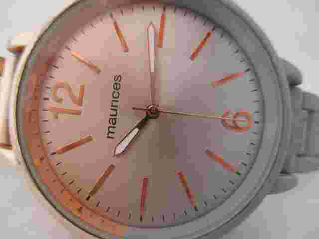 Maurices Analog Wristwatch Rose Gold Tone & Gray Ombre Modern Stylish Working