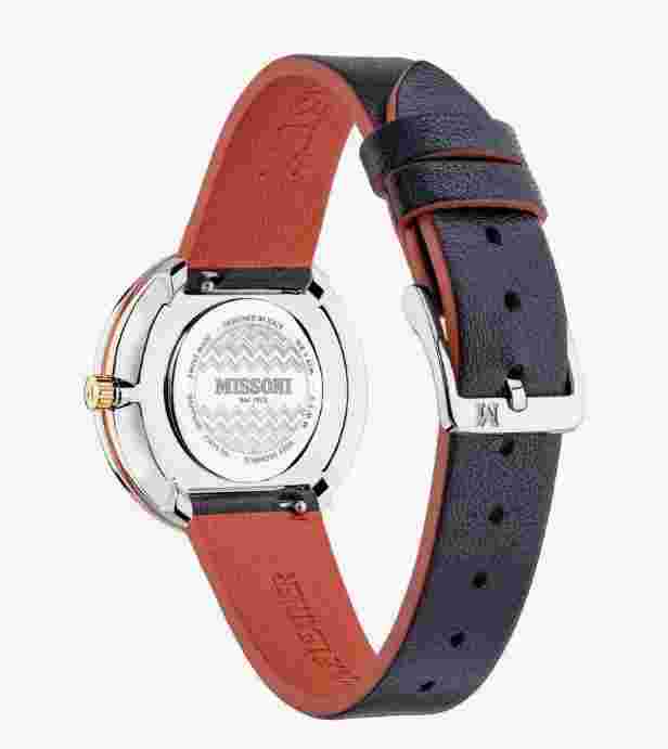 NEW Missoni M1 Quartz Women's Multicolor Geometric Chevron Dial Swiss Watch
