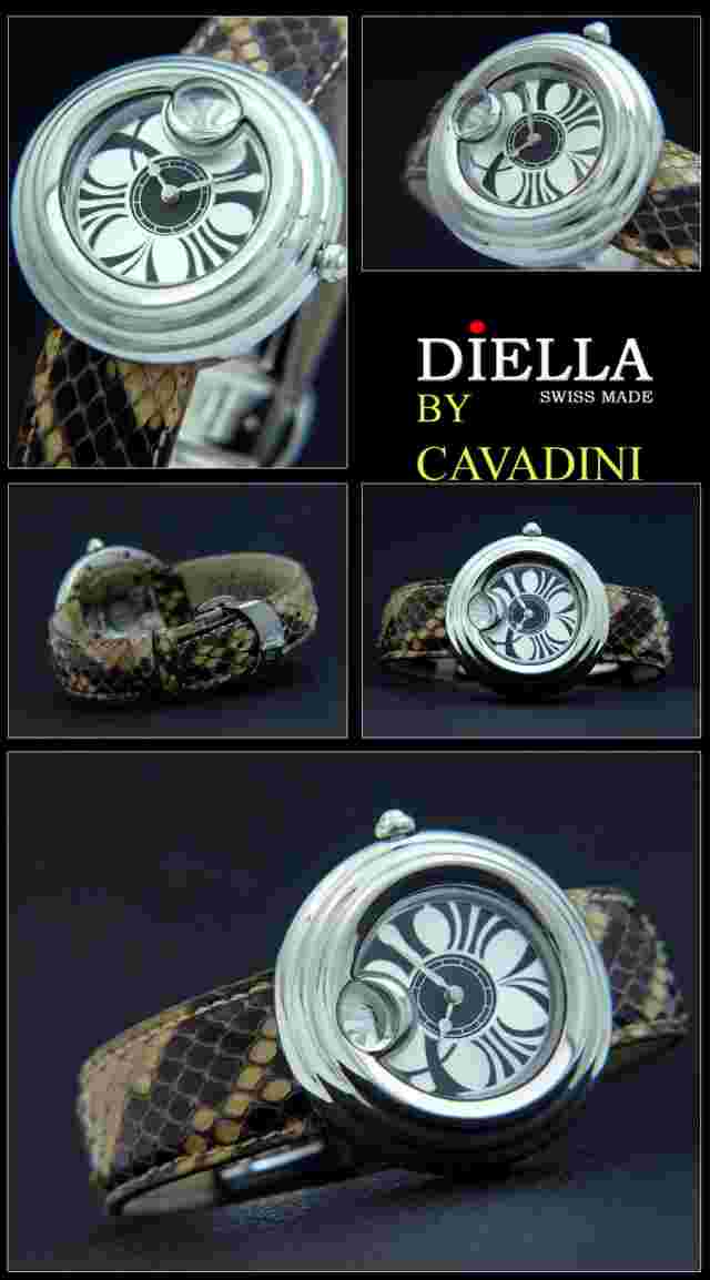 Luxury Cavadini Women's Watch Design Piece Extra Vaganza Reptile Bracelet Swiss