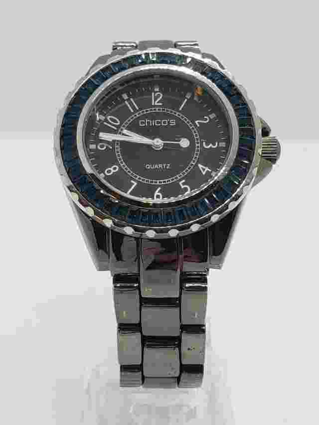 Chicos Women's Blue Glass Decorative Bezel 39mm Watch sr626sw
