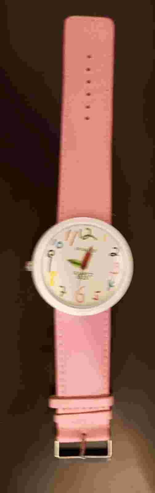 Watch Fun Lady's or Girl Fun Wrist Watch analog Pink & Multi Colored pre owned