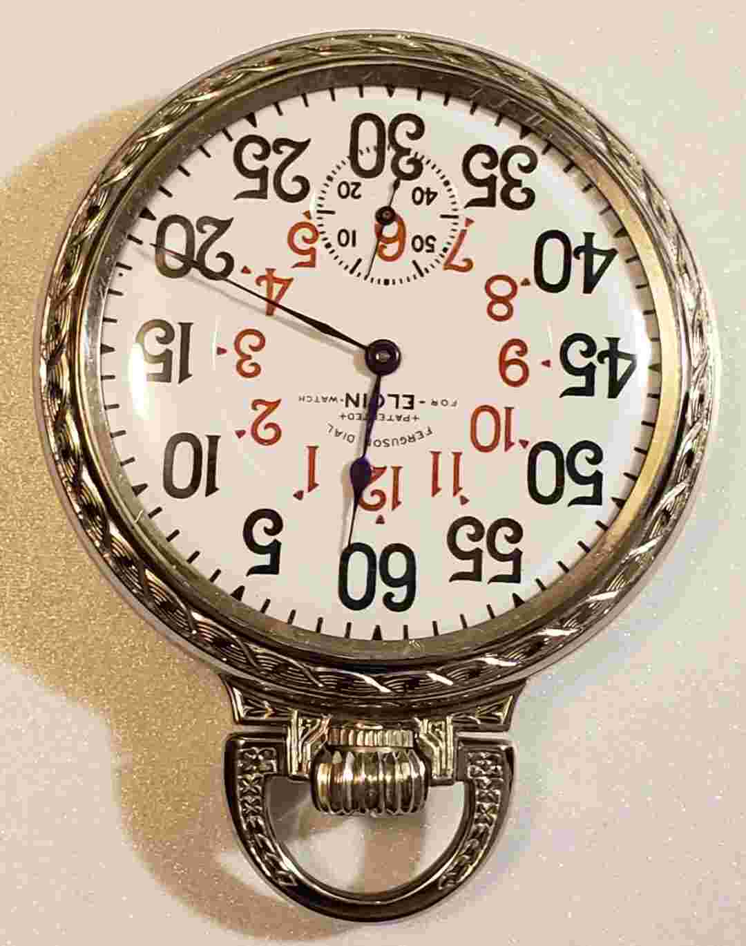 ELGIN RARE GRADE No.270 16S. 21J ADJ MINT N.O.S. FERGUSON DIAL (1901) G.F. CASE.