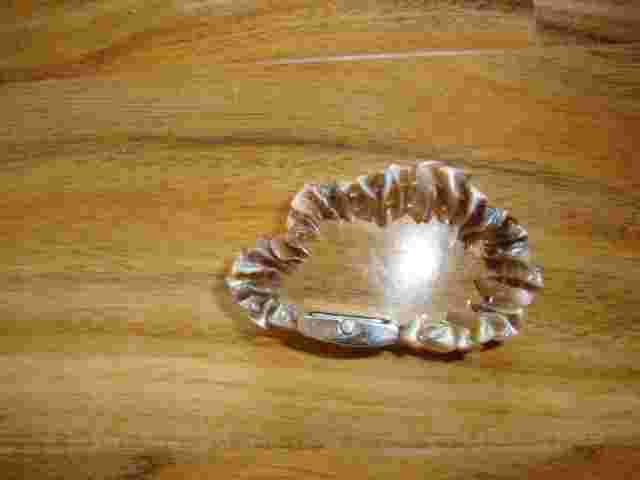 J Jill Ladies Shell Band Wristwatch Mother Of Pearl Face (center)