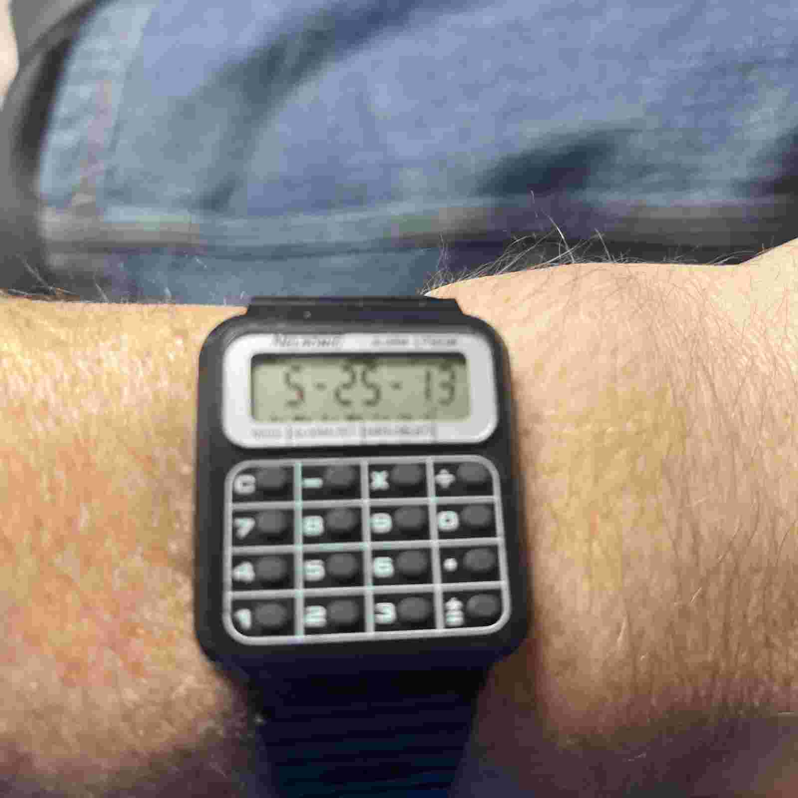 NELSONIC Calculator wrist WATCH -VINTAGE 1980's Wristwatch, New Battery