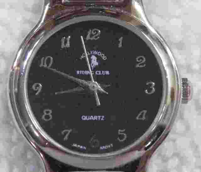 HOLLYWOOD RIDING CLUB Women's Silver Tone Quartz Watch * FREE SHIPPING