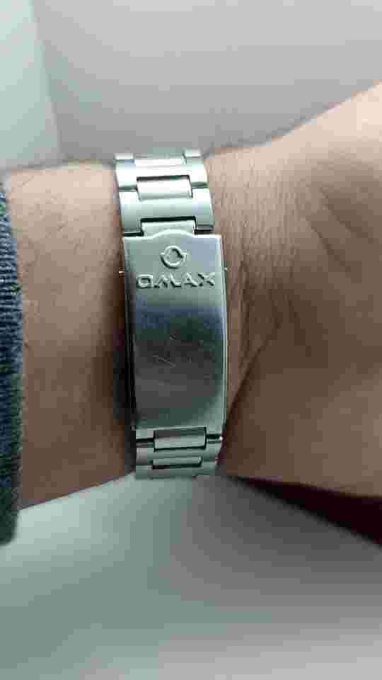 Omax Crystal Automatic Watch Diamond Marker Rare
