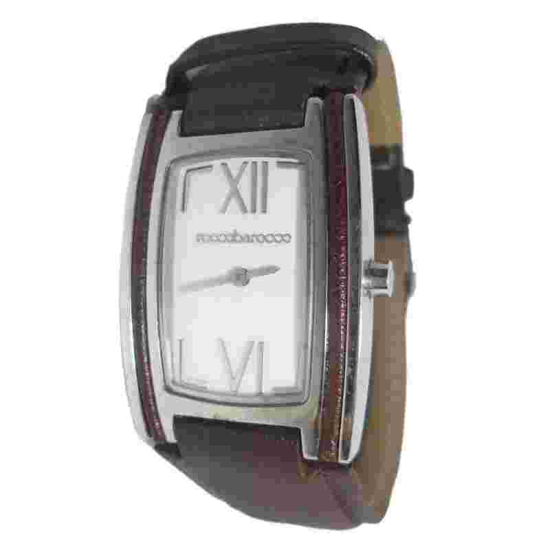 Only Time Women's Roccobaroque PROTM Brown Leather Steel Case Watch