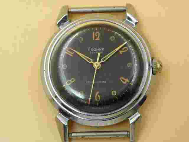 Rare Soviet Russian First Automatic watch Rodina Black dial 1MCHZ KIROVSKIE