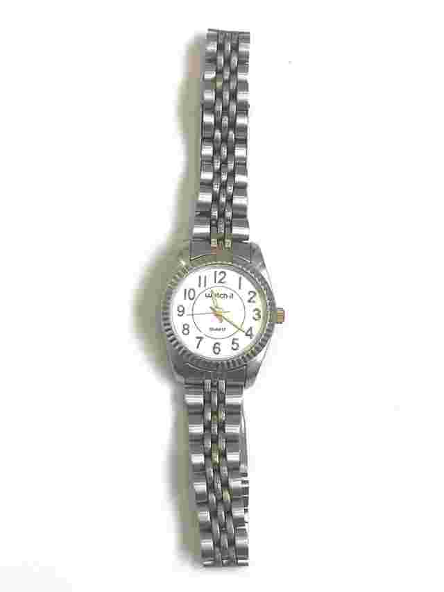Watch it Women Watch Silver Gold Stainless Steel Fashion New Battery