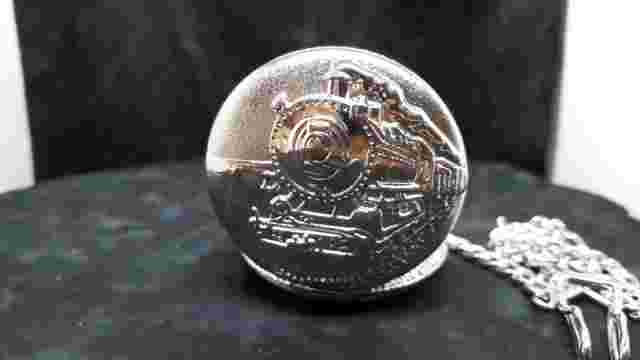 Louis Richard Pocket Watch - Railroad Style - Silver Tone - Quartz Movement