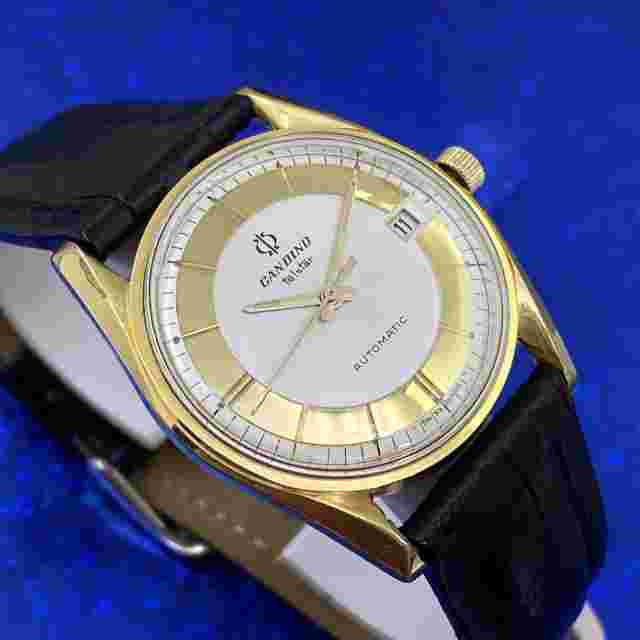Vintage 1960 Mans CANDINO Tel Star 25J Automatic Stunning Dial Serviced WARRANTY