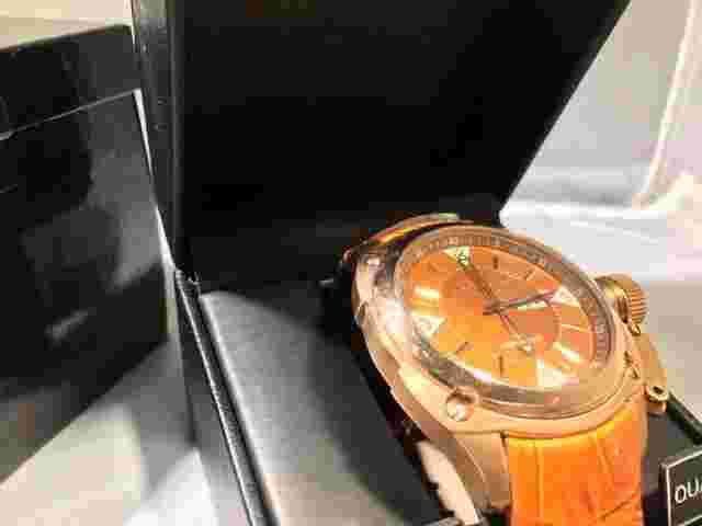 Andre Giroud by Croton Brown Dial/Light Brown Leather Strap Mens Watch