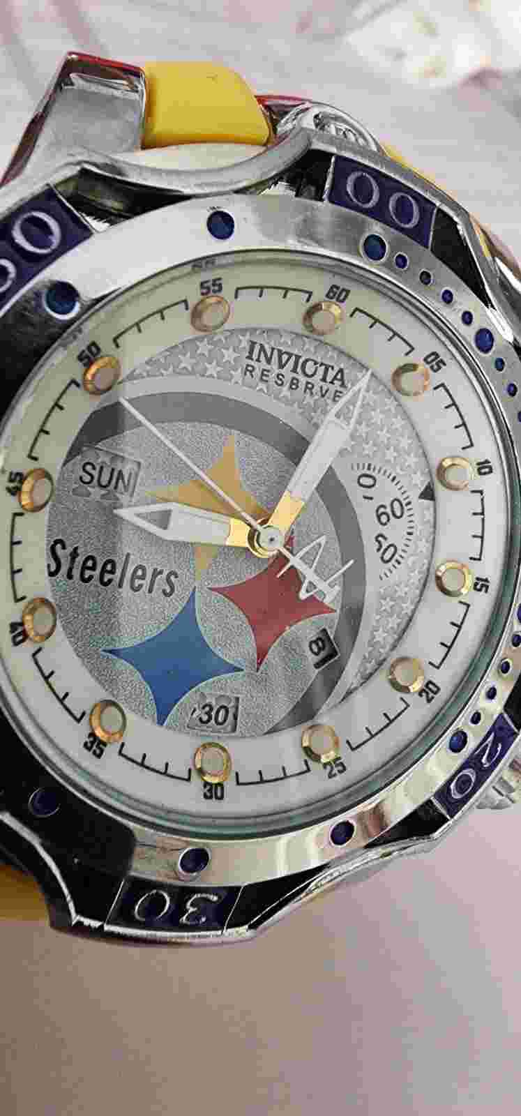 NFL mens sports watch Pittsburgh Steelers