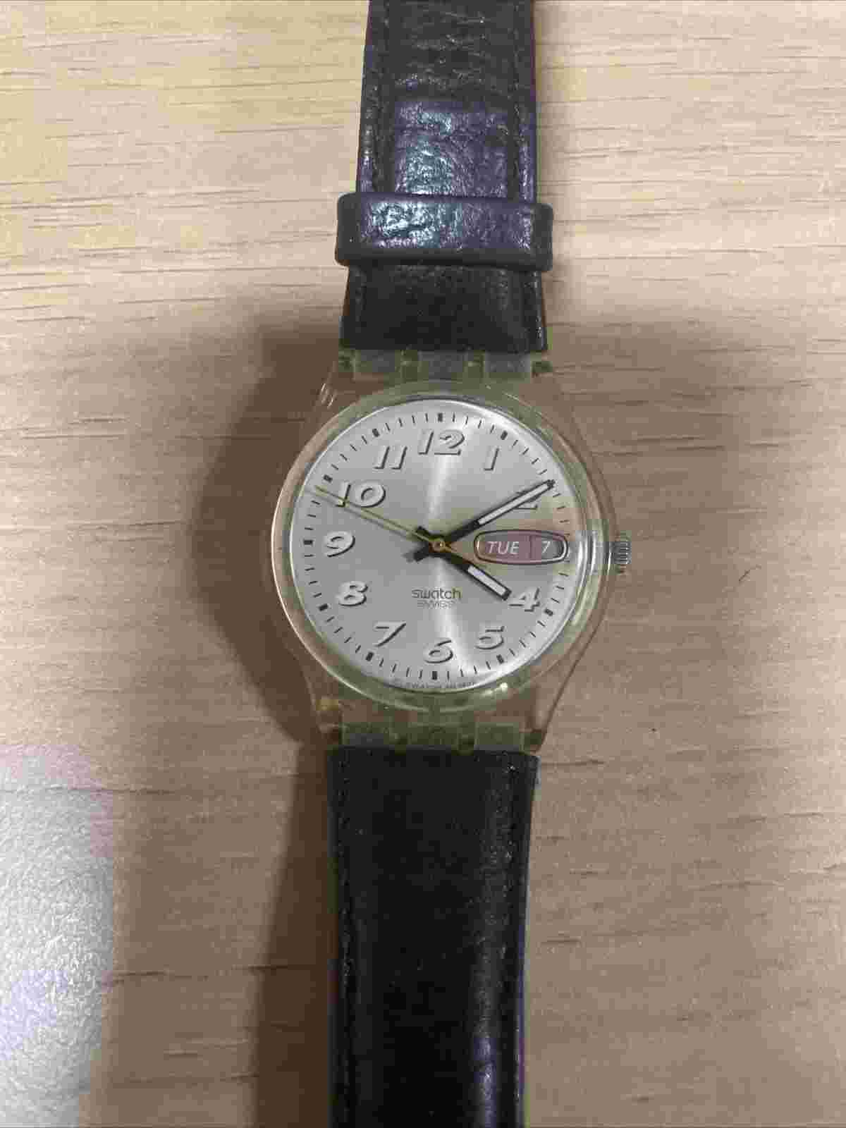 Swatch Watch Day Date Vintage AG 1997 Code 745
