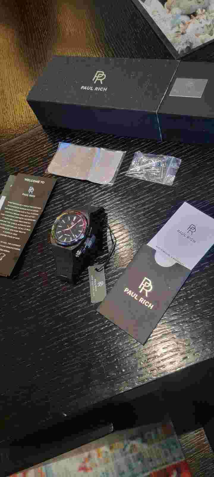 Rainbow Frosted Star Dust Black Paul Rich Watch