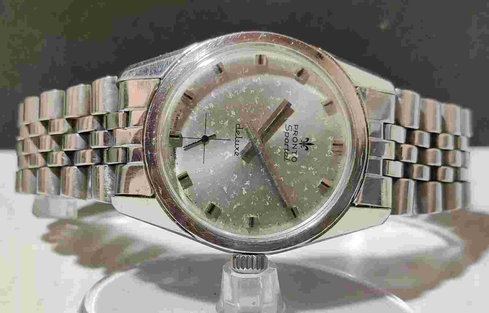 Original Pronto Sportal Side Second 34mm Hand Winding Men's Wrist Watch IR206