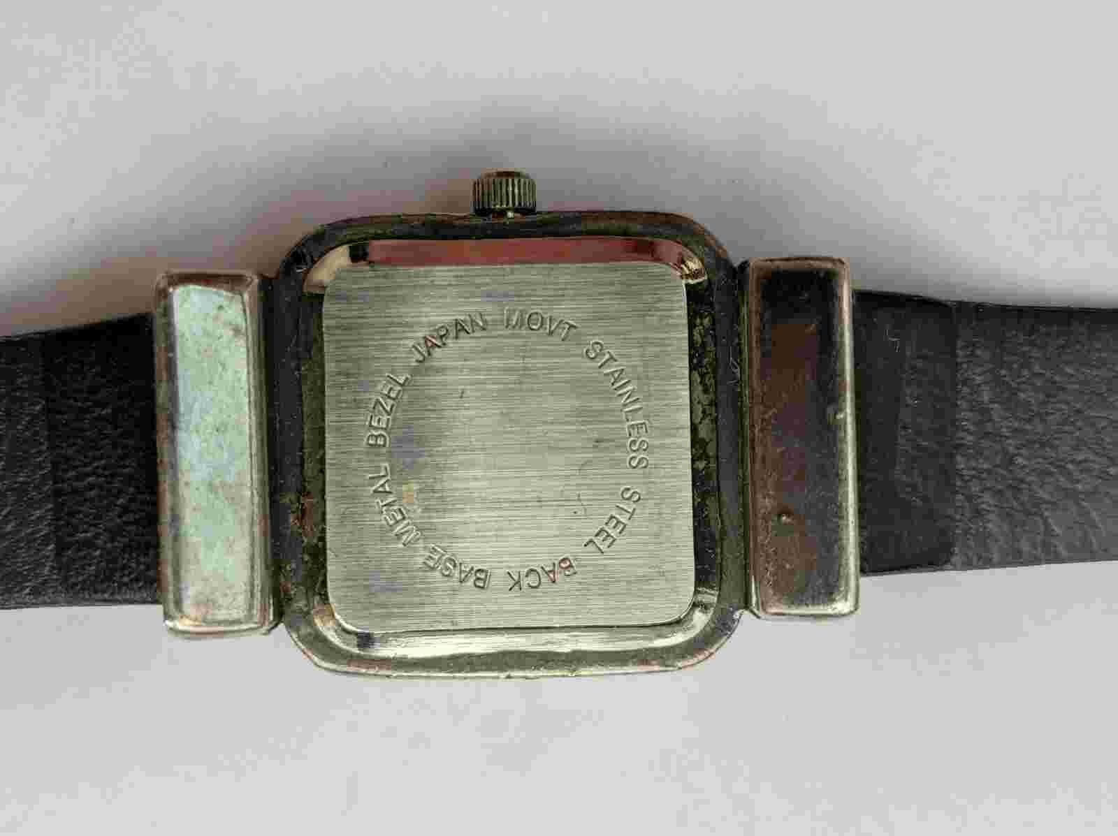 Talbots rectangle quartz ladies watch