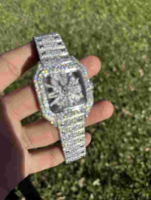 BRAND NEW Moissanite 29Ct VVS Iced Out Watch (PASSED DIAMOND TESTERS) Automatic