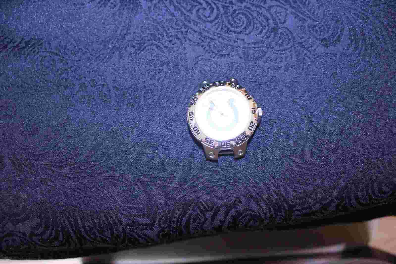 NFL Colts Logo Wrist Watch Face Illuminated Hands Silver-tone Case - No Band