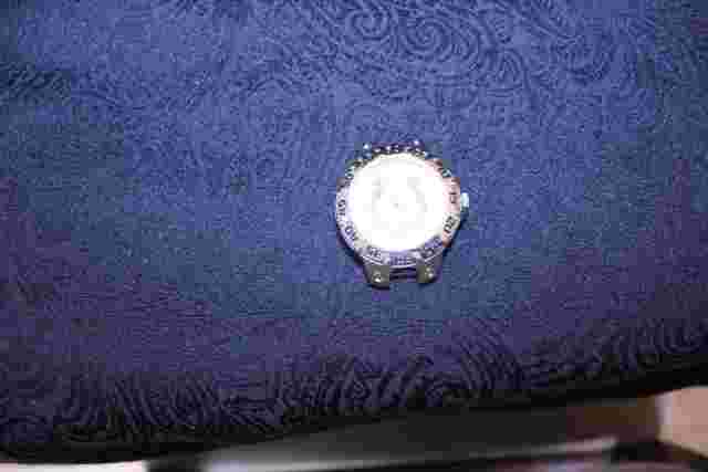 NFL Colts Logo Wrist Watch Face Illuminated Hands Silver-tone Case - No Band