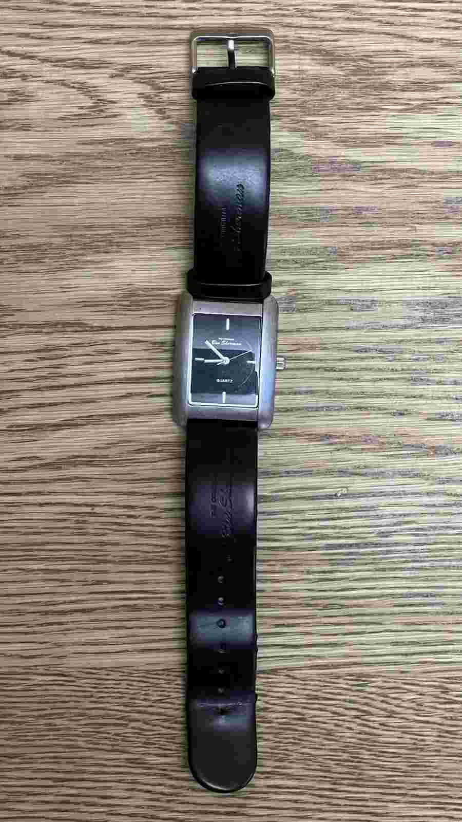 Ben Sherman Vintage Watch Mens Stainless Steel Leather Strap - Black