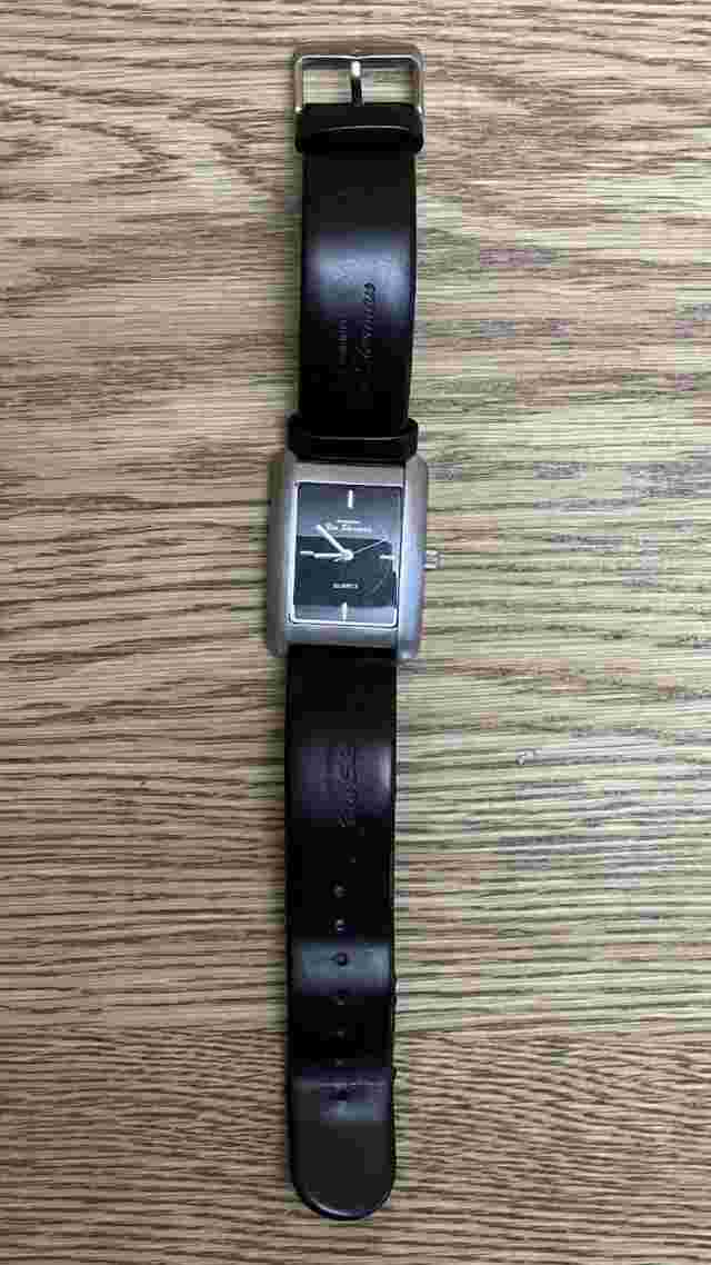 Ben Sherman Vintage Watch Mens Stainless Steel Leather Strap - Black