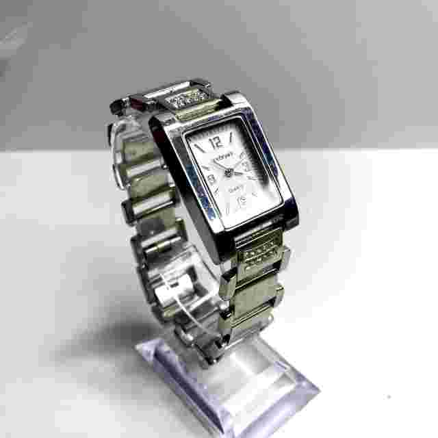 Lane Bryant 90851 Watch Silver White Dial Untested, Needs Battery not working