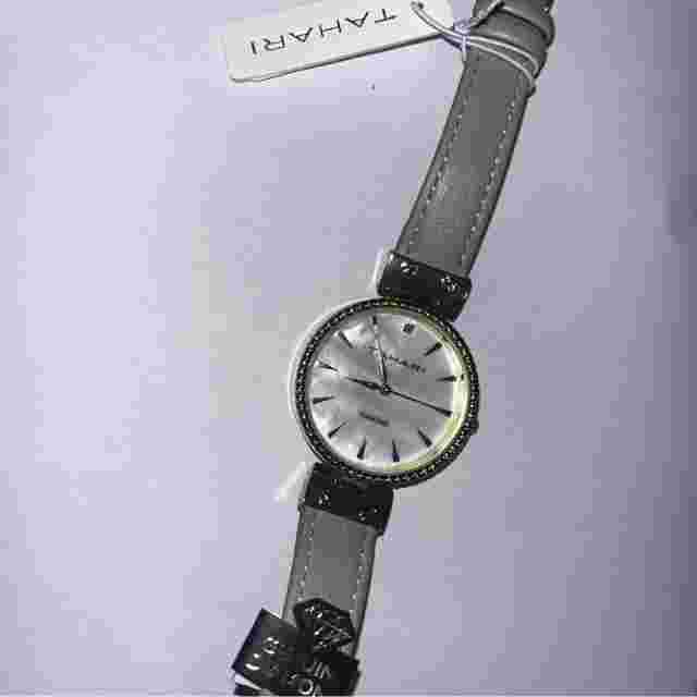 Tahari Diamond Women's Tan Strap Watch