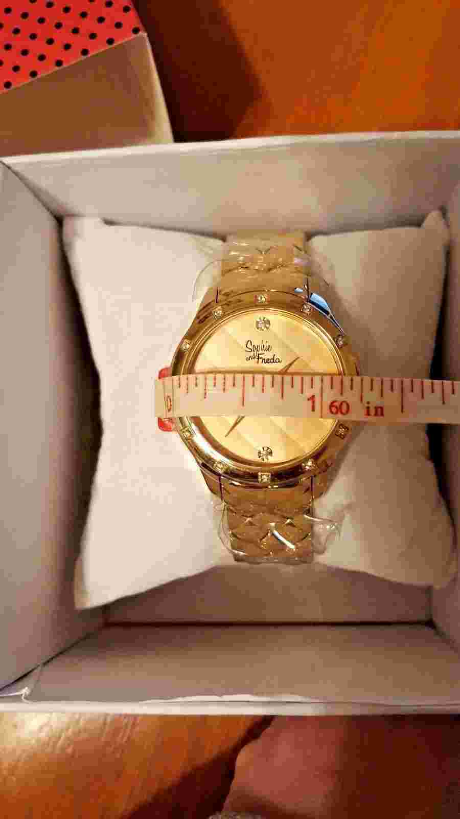 Sophie and Freda Women's SF3203 Lancaster Gold Stainless Steel Watch
