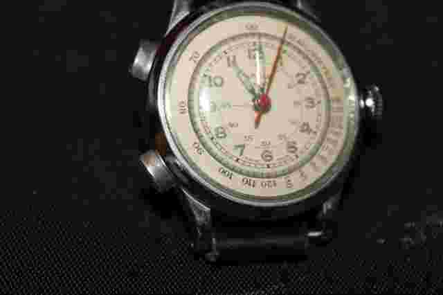 Rare & Unique Basis Sport Chronostop Vintage Wristwatch Rare left side pushers