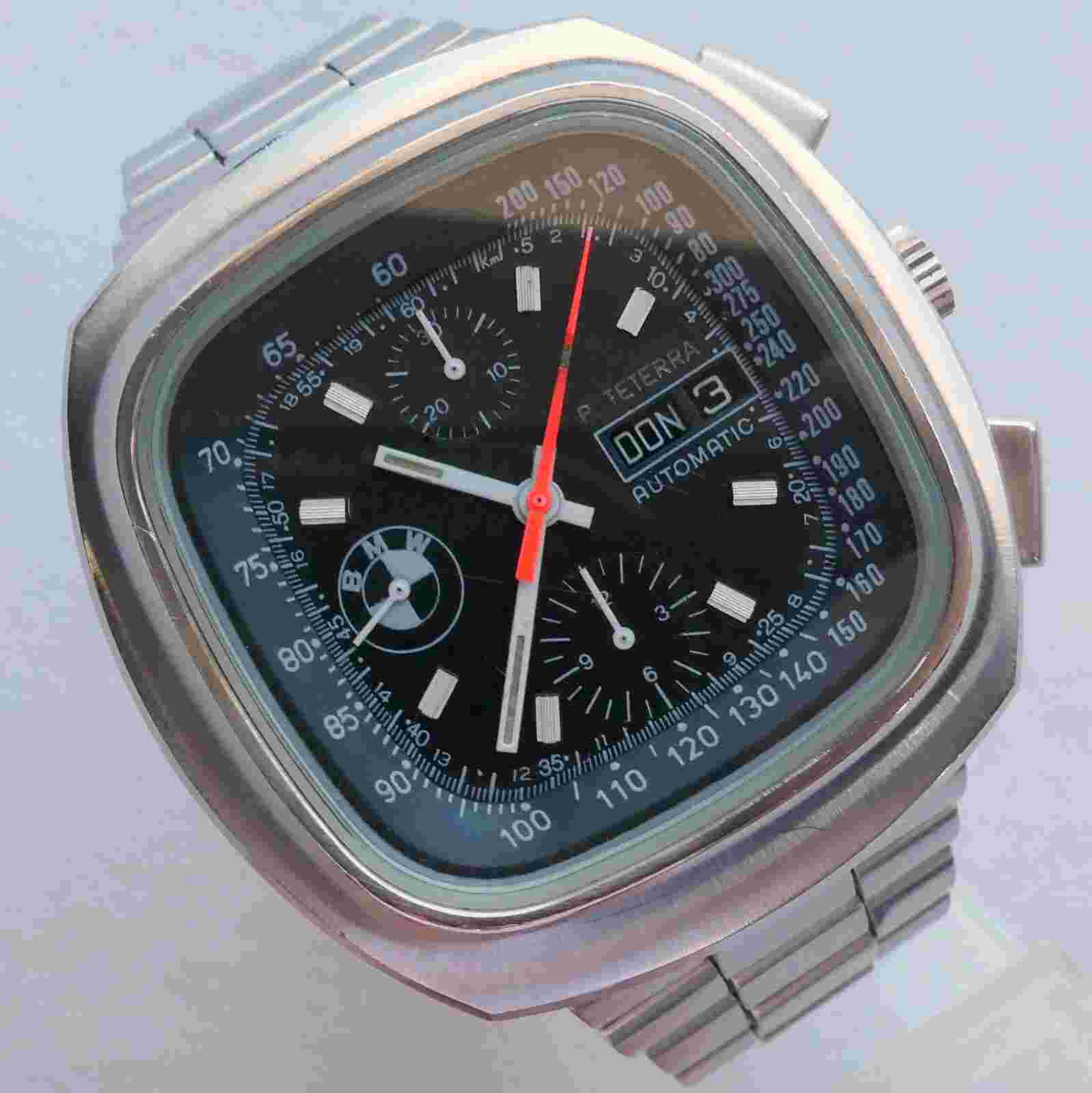 BMW Classic Motorsport Racing Sport Car Accessory Automatic Chronograph Watch