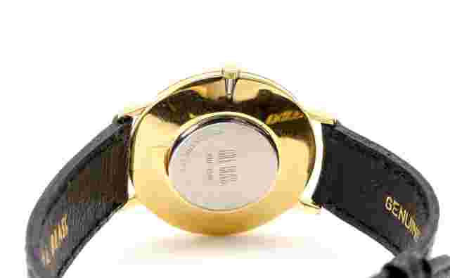 Bill Blass Black Dial Leather Band Women's Watch NEEDS Battery