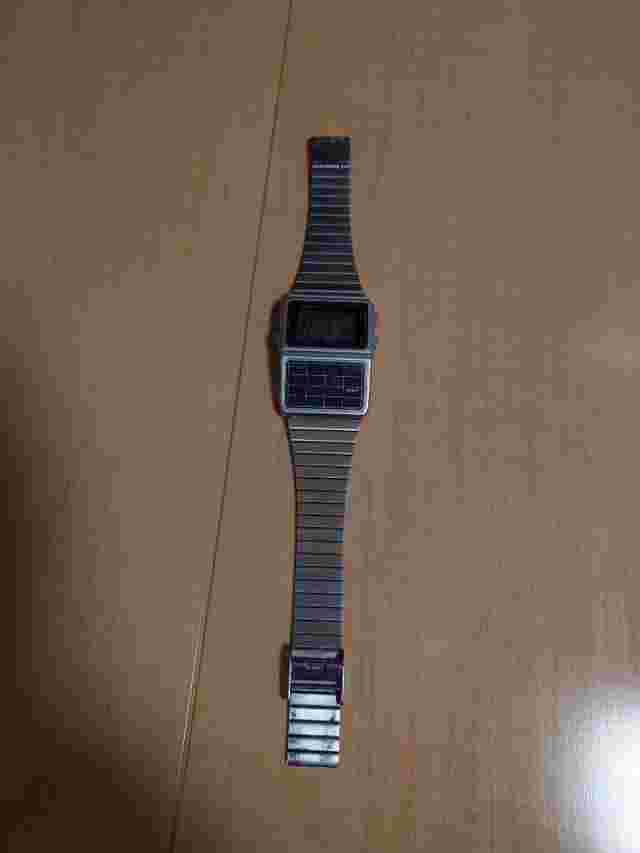 Casio Databank Digital Watch - Stainless Steel - Silver - Free Size