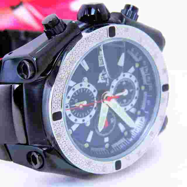 Techno Master .45 TCW Diamond Watch -Black - TM2126 Rare Edition MUST SELL