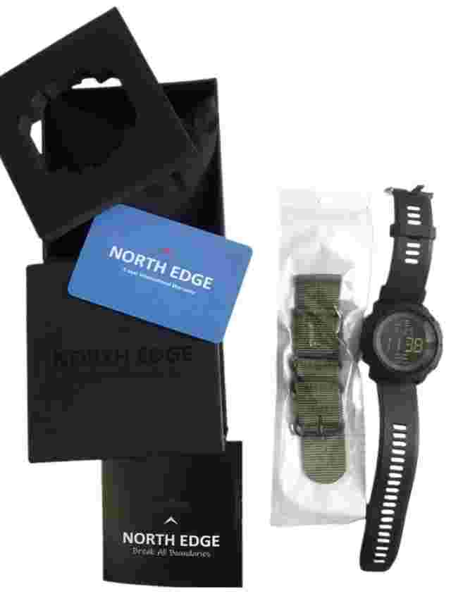 North Edge Tank Men's Waterproof Outdoor Tactical Watch Digital Durable Military