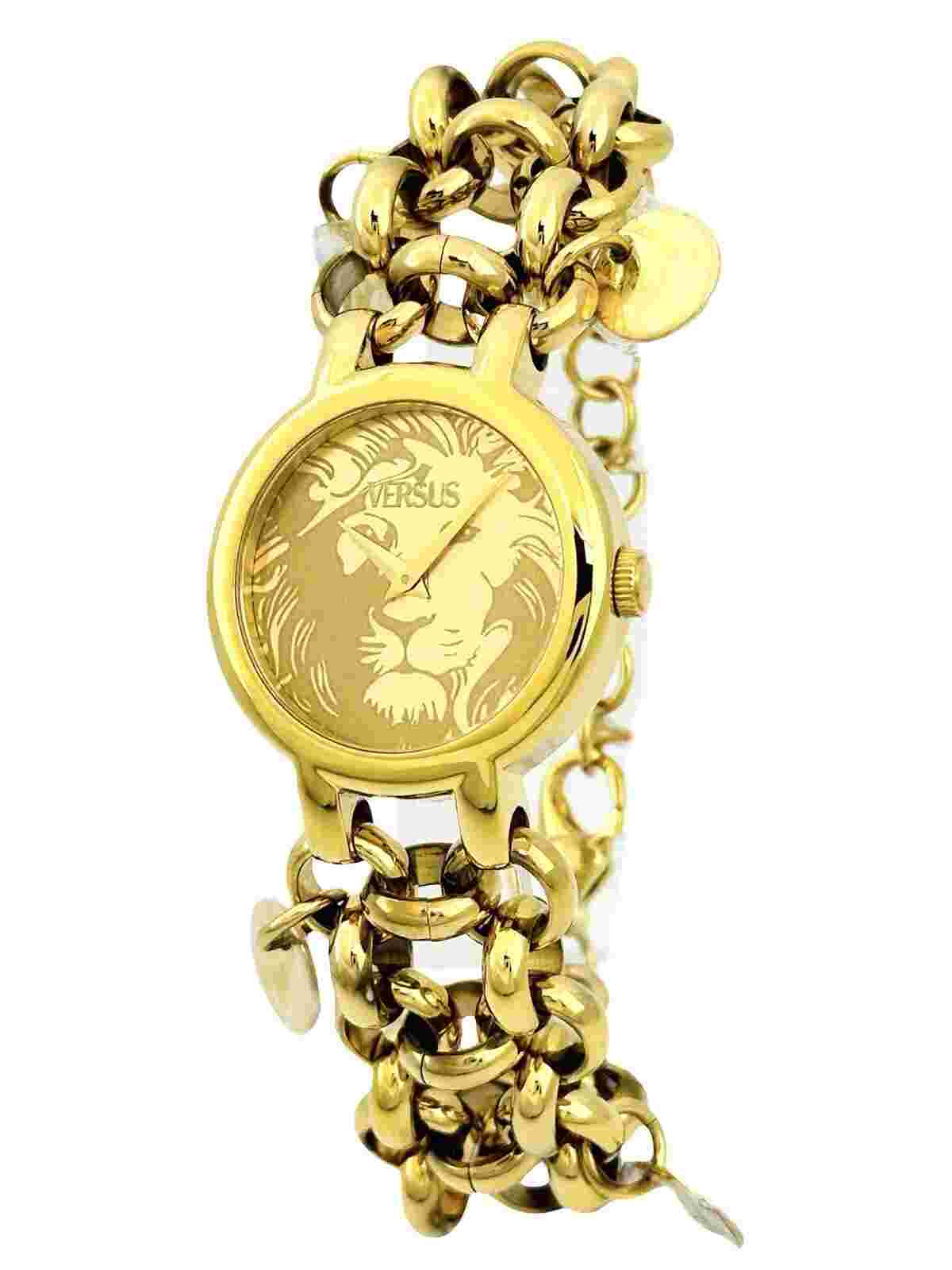 Versus by Versace SGO040013 Ladies Agadir Champagne Dial Gold Stainless Bracelet
