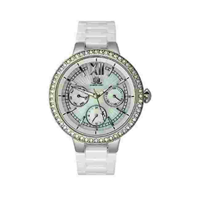 JLO Womens White Women JL2703WMWB Silver Stainless Steel Japan Quartz Watch