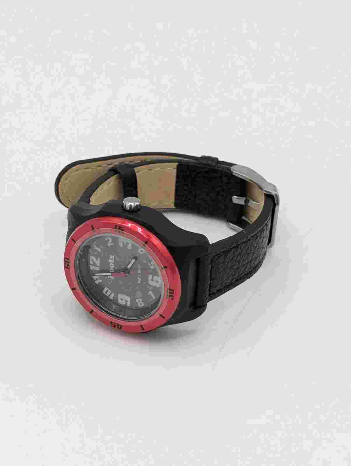 Roots Canada "Scooter" Kid's Watch Black Red Water Proof Durable Children's