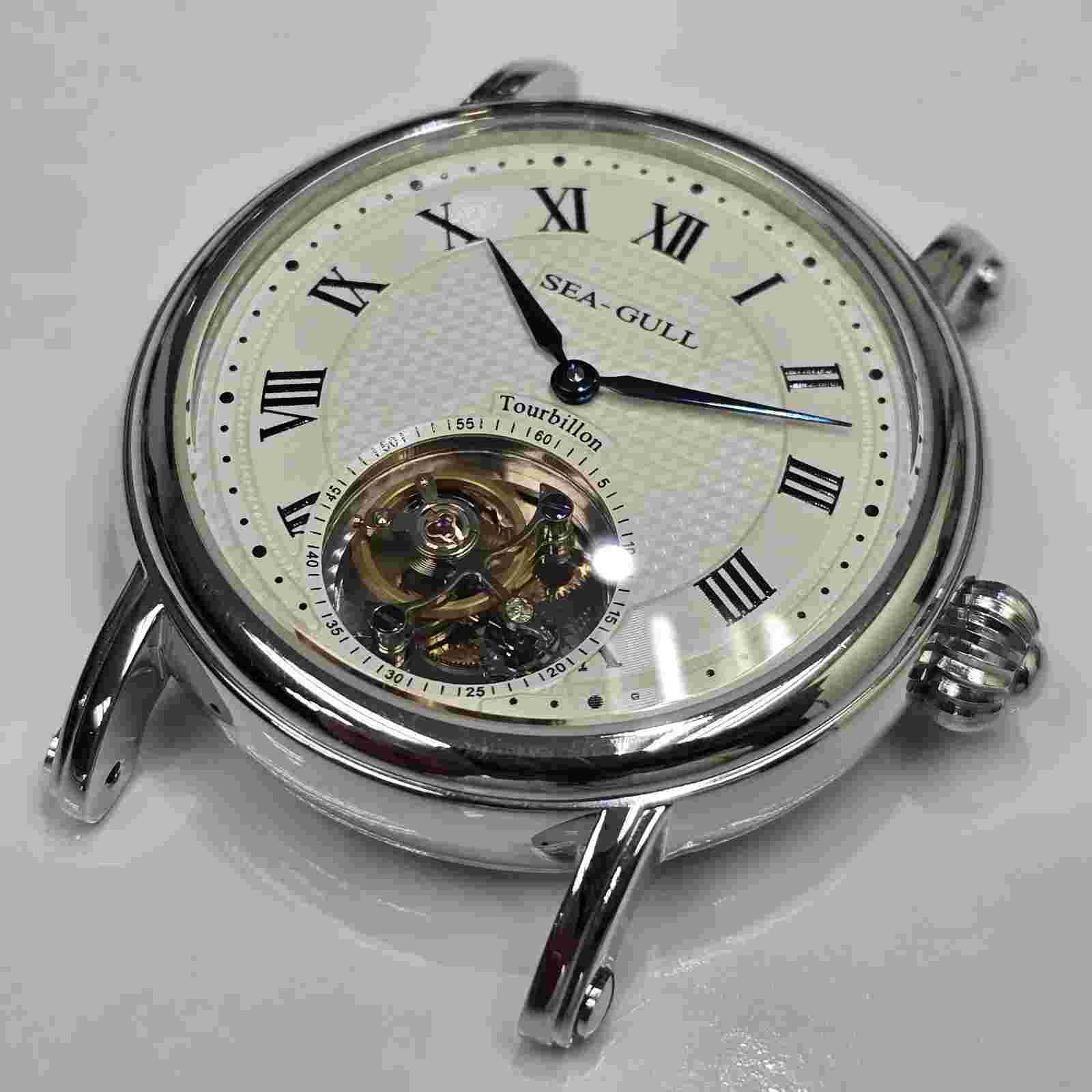 SEAGULL ST8000SA TOURBILLION MANUAL WIND WATCH 40 MM (100% ORIGINAL & V.GOOD)