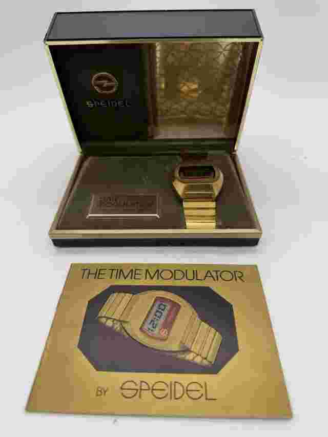 Speidel 1053 Time Modulator LCD Collectible Watch In Original Box with Manual