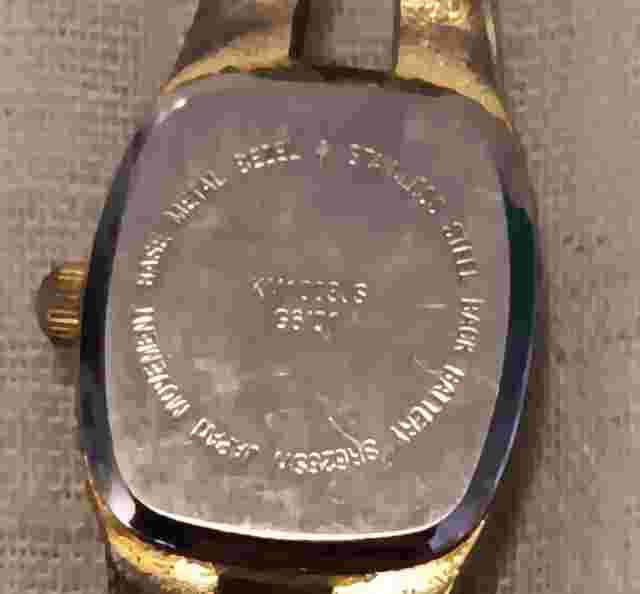 Jaclyn Smith Quartz Goldtone & Silvertone Wrist Watch 7" works-needs battery